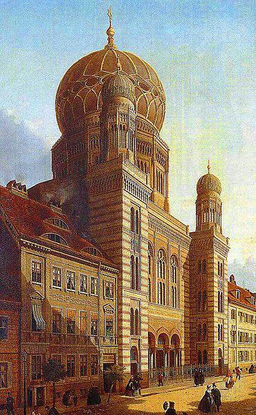 unknow artist Berlin-Synagoge in der Oranienburger Strabe Sweden oil painting art